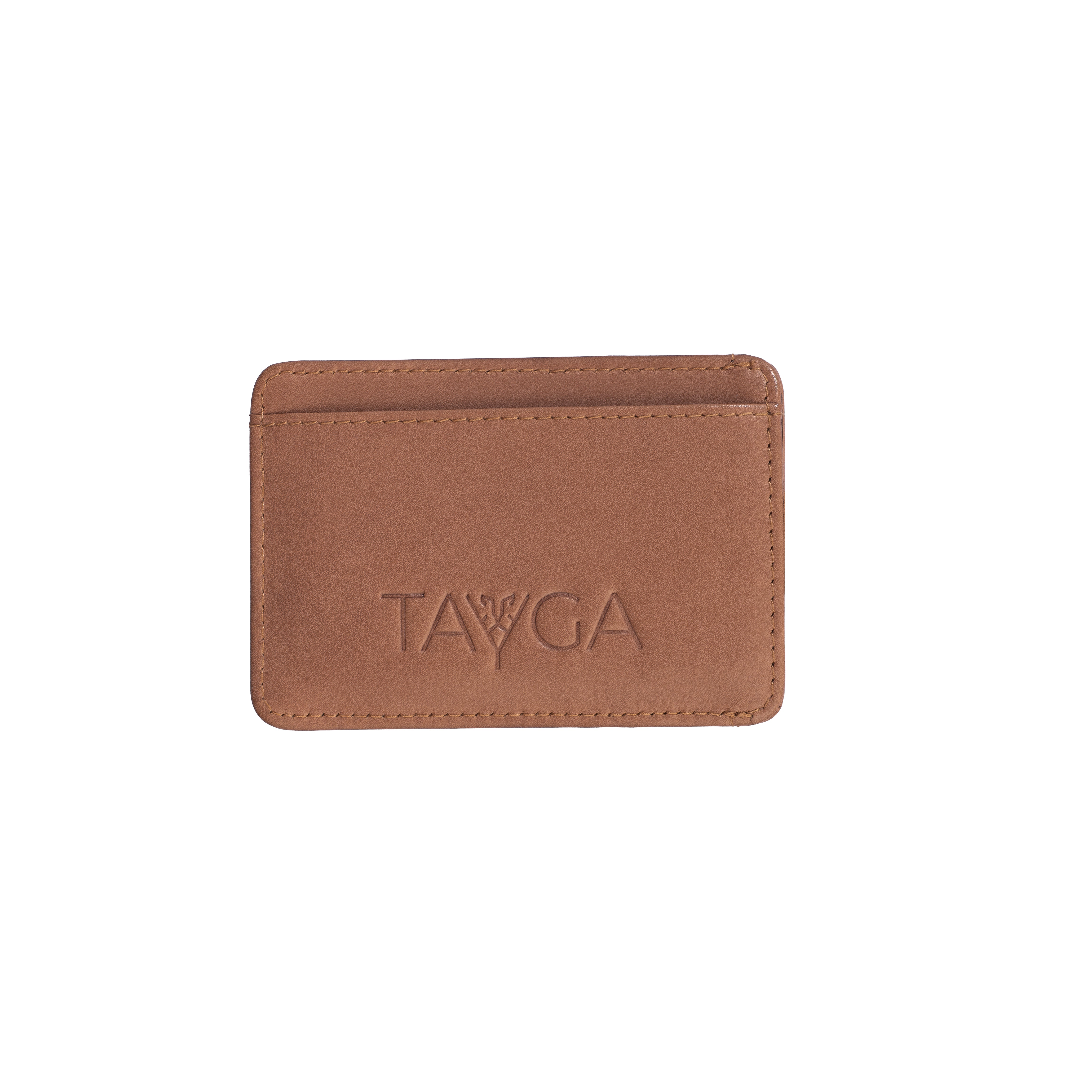 Tan Stone Polish Card Wallet