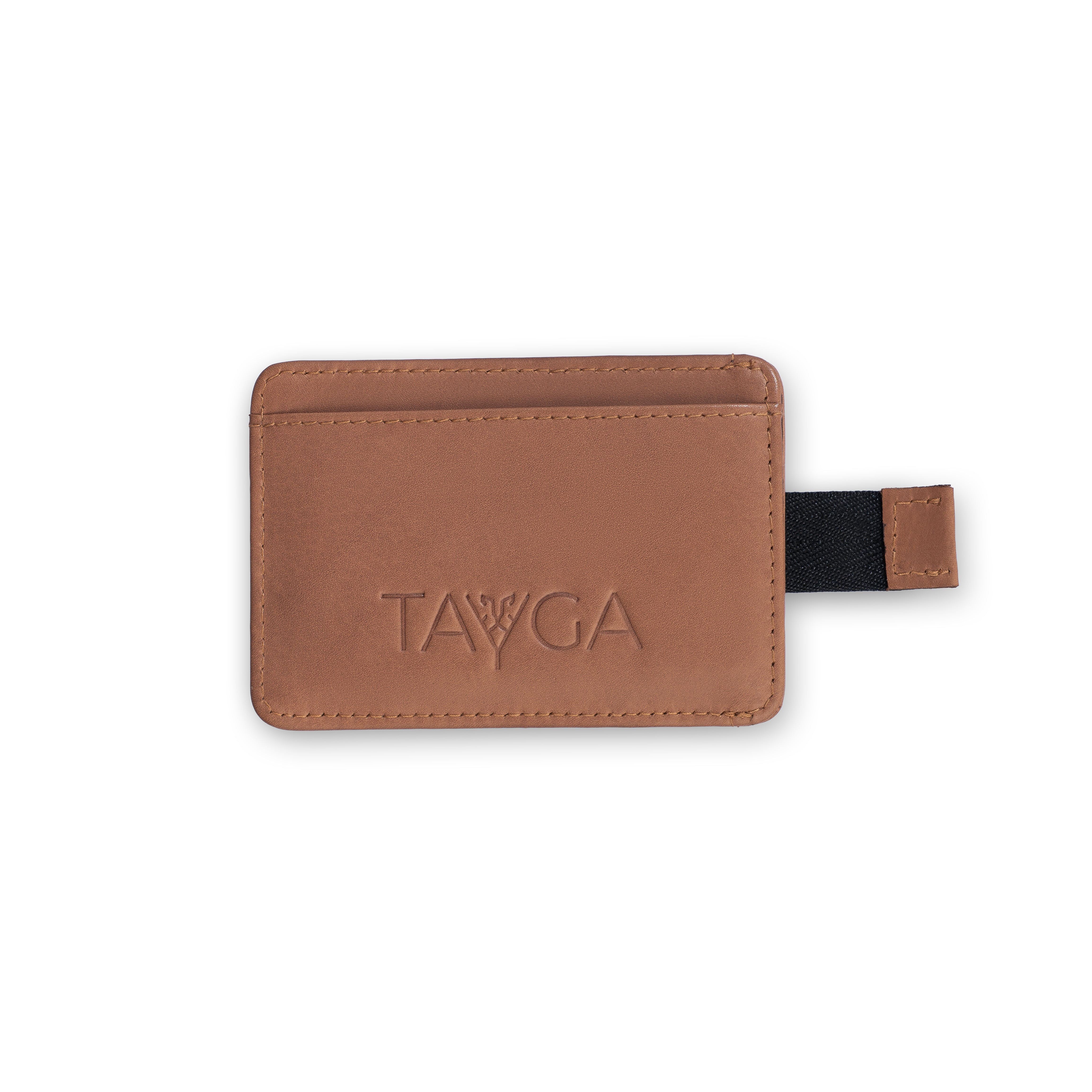 Tan Stone Polish Card Wallet